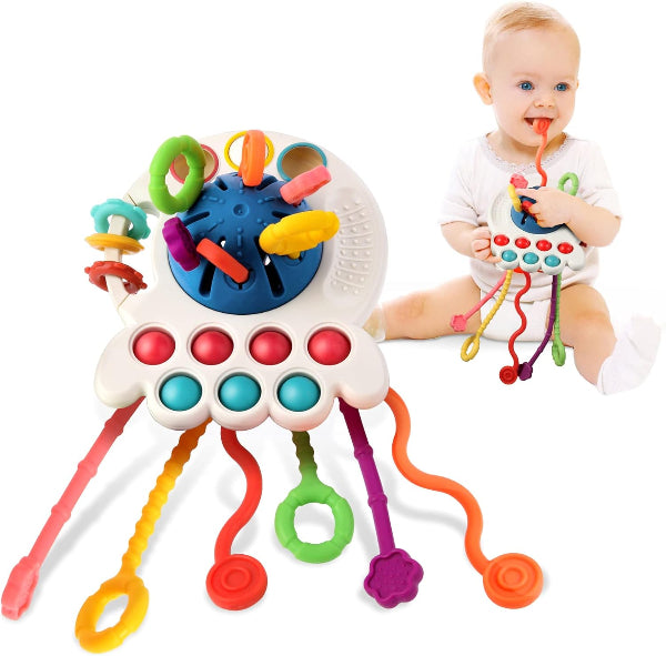 Montessori Pull String Activity Toy – Sensory & Fine Motor Skill Toy for Toddlers