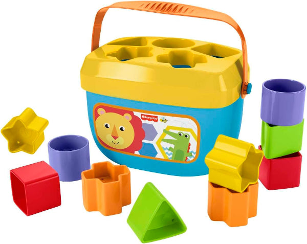 Stacking Toy Baby’s First Blocks, 10-Piece Shape Sorting Set for Infants 6+ Months