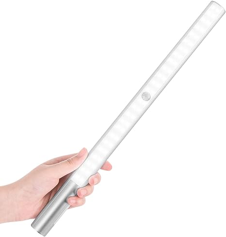Wireless LED Closet Light – Super Bright Rechargeable 4500mAh Motion Sensor Under Cabinet Light, Stick-On, Long Battery Life