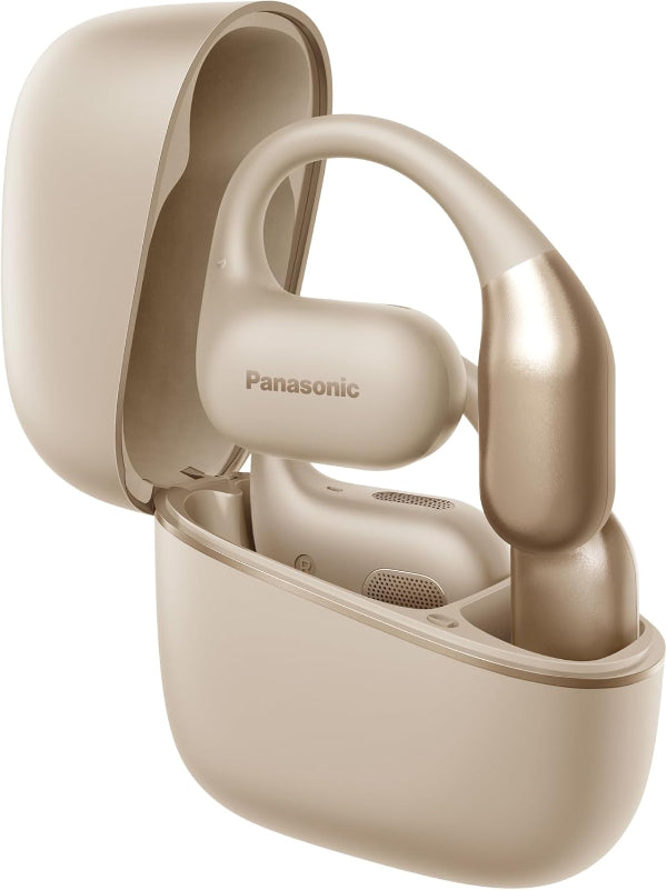Panasonic RB-F10DE-C Open-Ear Bluetooth Headphones with ENC Mic, 25H Playtime, IPX4