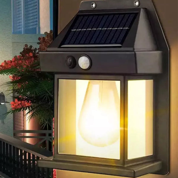 LED Solar Power Motion Sensor Tungsten Wall Lights