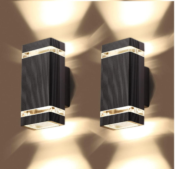 2 Pack Up Down Outdoor Wall Lights