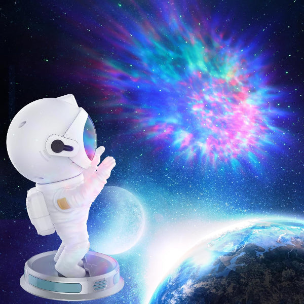 Astronaut Star Projector Galaxy Night Light with 360° Adjustable Projection & Timer
