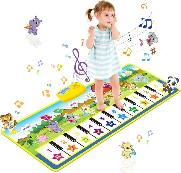 Kids Piano Music Mat – Touch Play Floor Keyboard Musical Carpet for Toddlers