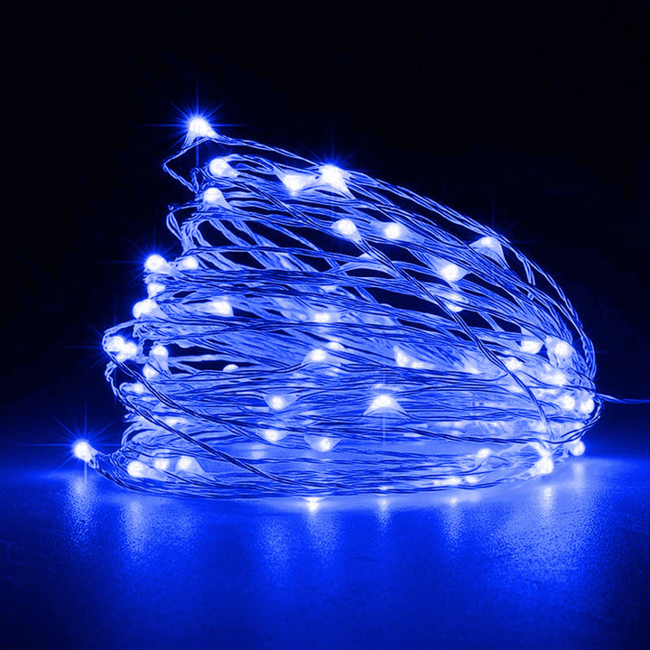 Jsdoin Fairy Lights, 50 LED Battery Operated String Lights Copper Wire Light for Indoor Outdoor Lighting, Bedroom, Wedding Decor, Party, Christmas, Tree Decoration(5M/16ft,Warm White)