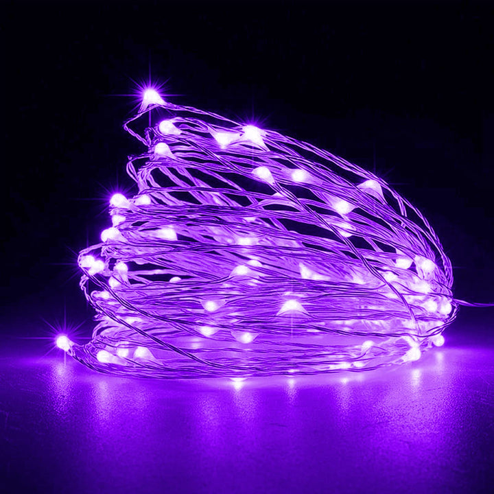 Jsdoin Fairy Lights, 50 LED Battery Operated String Lights Copper Wire Light for Indoor Outdoor Lighting, Bedroom, Wedding Decor, Party, Christmas, Tree Decoration(5M/16ft,Warm White)