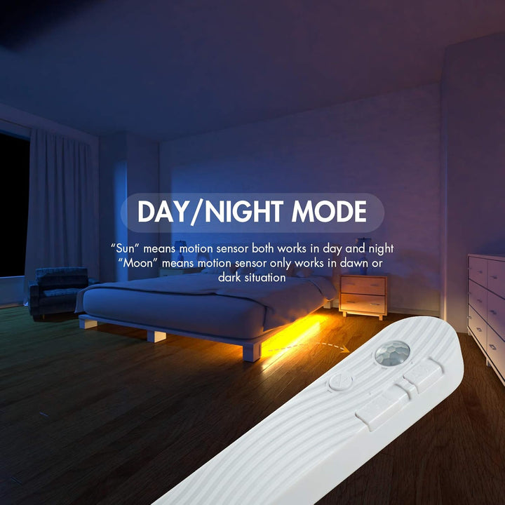 Motion Sensor LED Strip Light 1M Rechargeable Dimmable Warm White – Pakodio