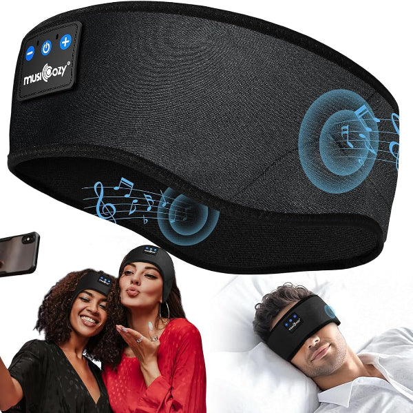 Ultra-Soft Bluetooth Sleep Headphones Headband for Side Sleepers, 14H Playtime