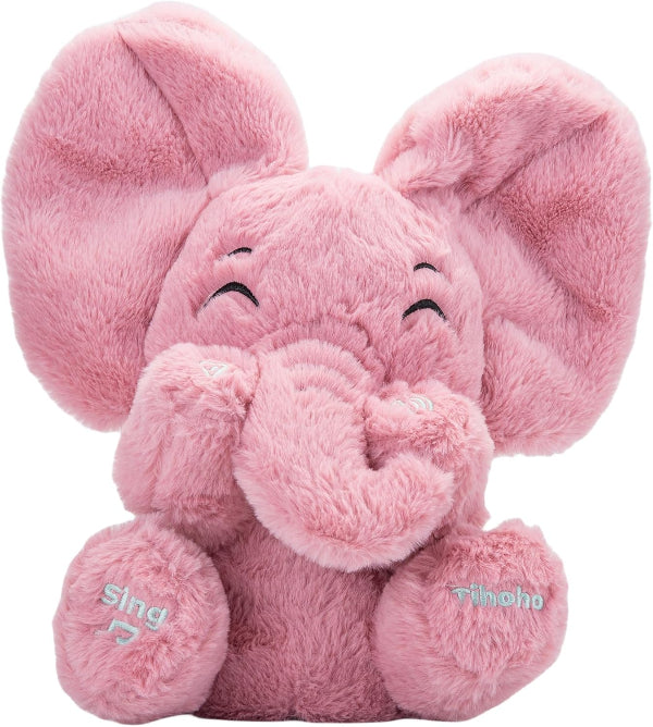 Peek A Boo Elephant Plush – Interactive Singing Musical Toy for Babies & Toddlers