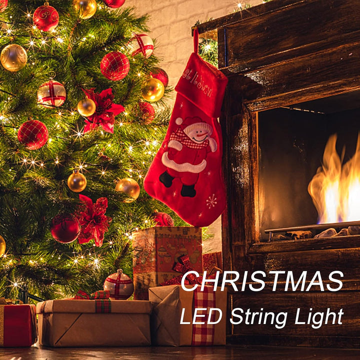 Jsdoin Fairy Lights, 50 LED Battery Operated String Lights Copper Wire Light for Indoor Outdoor Lighting, Bedroom, Wedding Decor, Party, Christmas, Tree Decoration(5M/16ft,Warm White)
