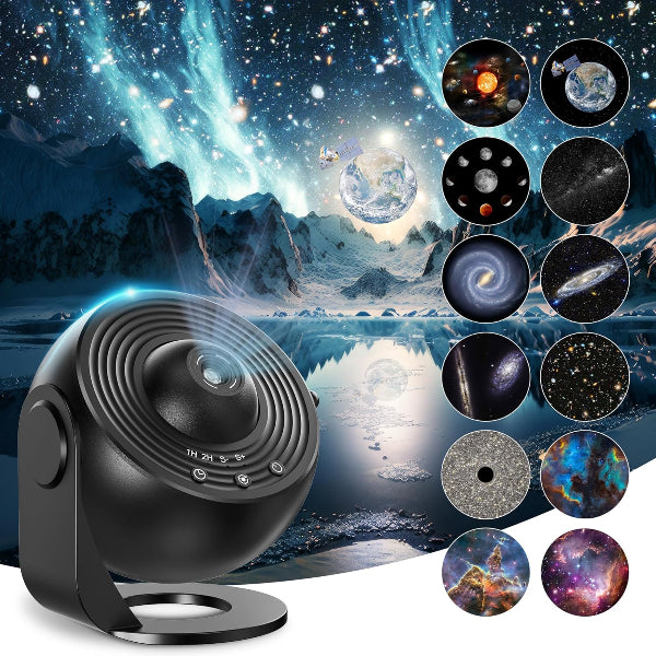 Galaxy Projector 13-in-1 with 12 Film Discs, Starry Night Light for Kids & Adults