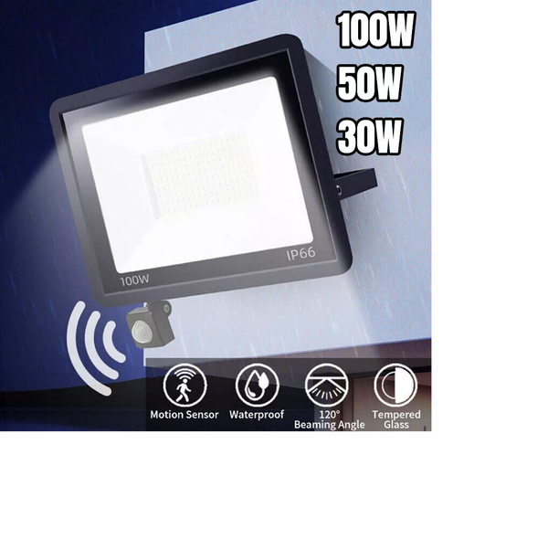 Outdoor LED Floodlight with PIR Motion Sensor