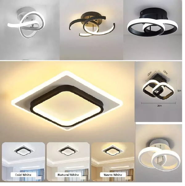 Modern LED Ceiling Light,  Stylish Chandelier for Living Room, Bedroom, and More, Energy-Saving