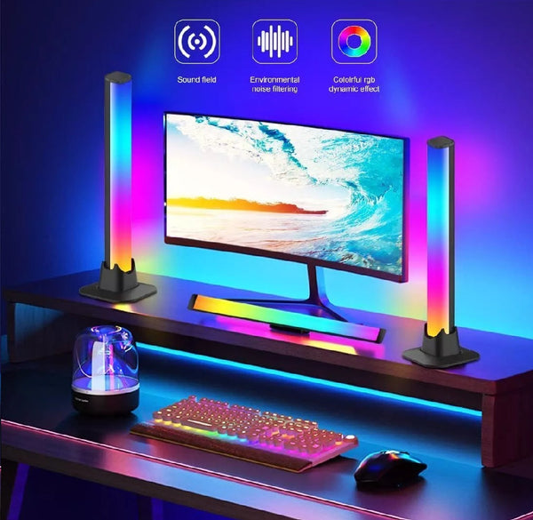 2-Pack Smart LED Light Bar – RGB Flow Lights with Bluetooth App Control for TV & Gaming Backlight