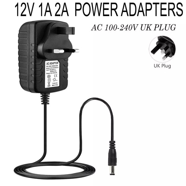 12V 2A AC/DC Power Supply Adapter Safety Charger For LED Strip CCTV Camera