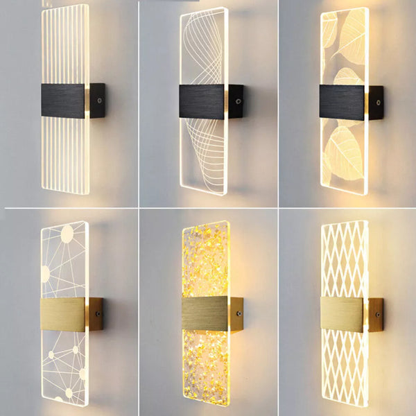 Modern LED Wall Light – Up/Down Indoor Sconce Lamp for Bedroom & Home Lighting