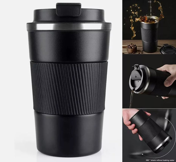 Stainless Steel Thermos Mug – Insulated Tea & Coffee Travel Mug for Hot & Cold Drinks