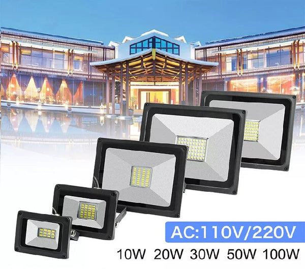 LED Floodlight 10W-100W – Waterproof Outdoor Garden