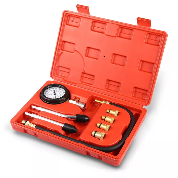 Petrol Engine Cylinder Pressure Tester for Car Compression Test Gauge Kit Set