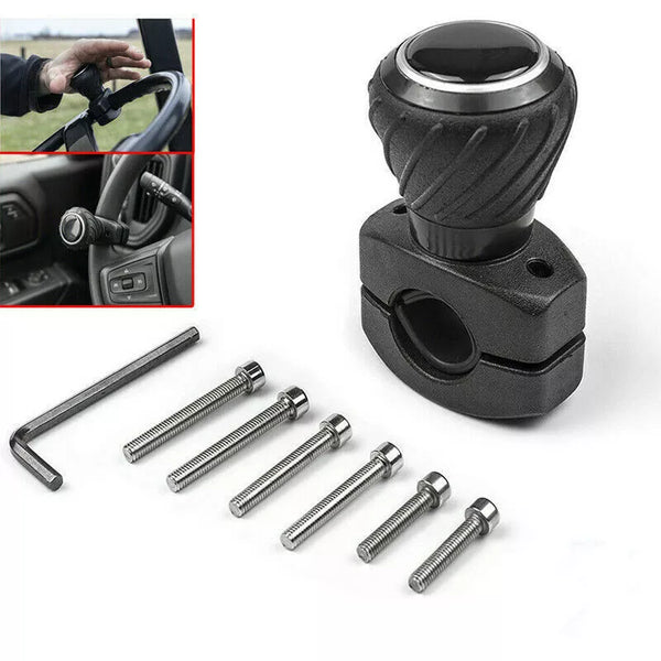 Power Steering Wheel Aid Car Truck Lorry Handle Assister Knob Spinner Ball Black