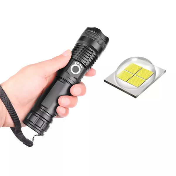 High Powered Super Bright Flashlight LED Rechargeable Torch Lamp