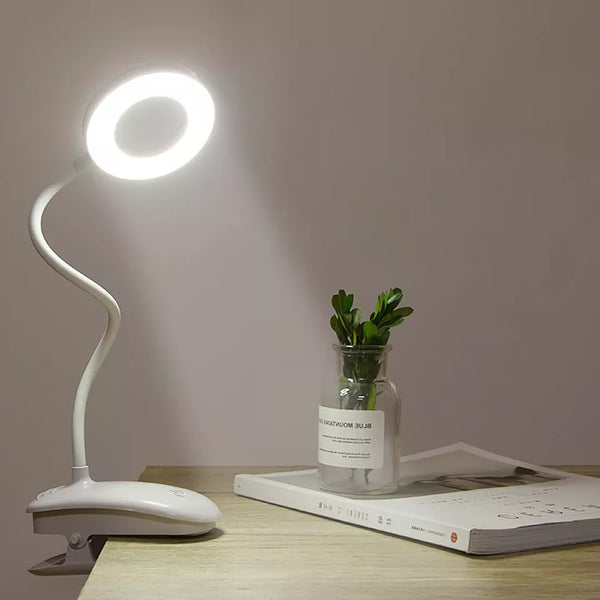 LED Rechargeable Clip-On Desk Lamp