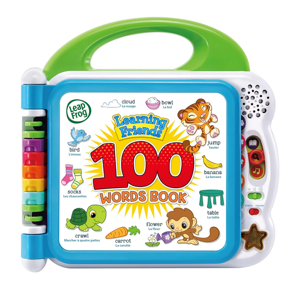 LeapFrog 100 Words Learning Book Interactive Bilingual Playbook for Toddlers