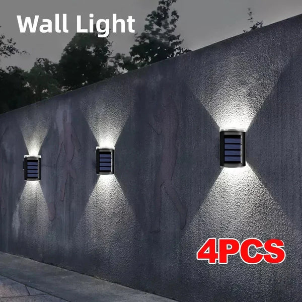 4-Pack Ultra-Bright Solar Wall Lights
